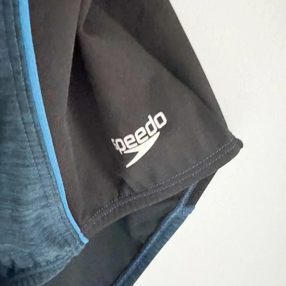 Speedo Colorblock Brand new Keyhole Back One Piece Swimsuit 14